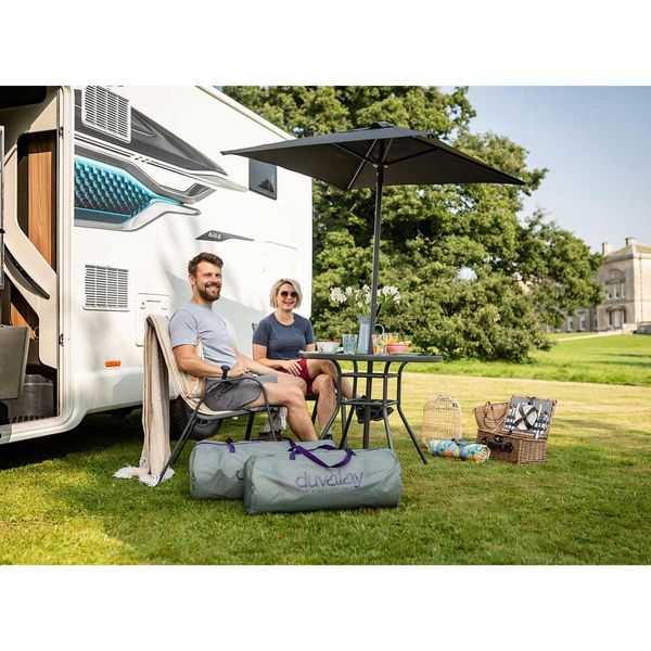 Duvalay Compact Sleeping Bag - Grey Stripe 4.5g Tog