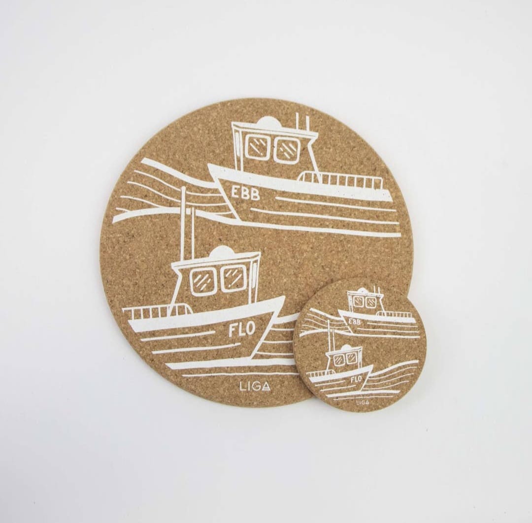 Cork Placemat Set Ebb &Amp; Flo