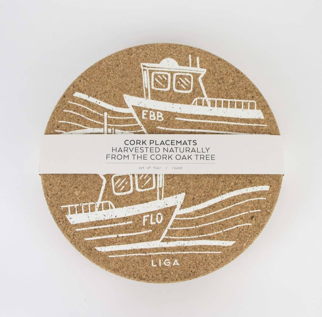 Cork Placemat Set Ebb &Amp; Flo