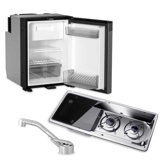 Dometic NRX50 Fridge, 9722 Hob/Sink Unit & Tap Bundle (Sink on Left) - Suitable For	Volkswagen T6