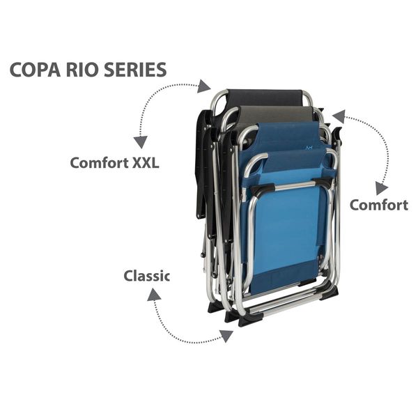 Bo-Camp Chair Copa Rio M Aluminium Ocean