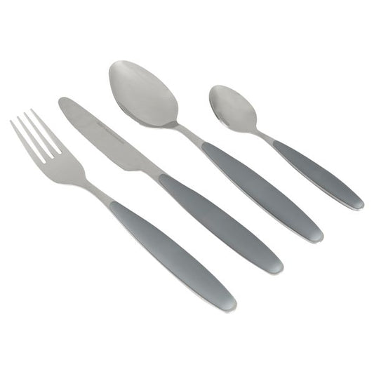 Gimex Cutlery Grey Soft Touch Handle 16 Pieces