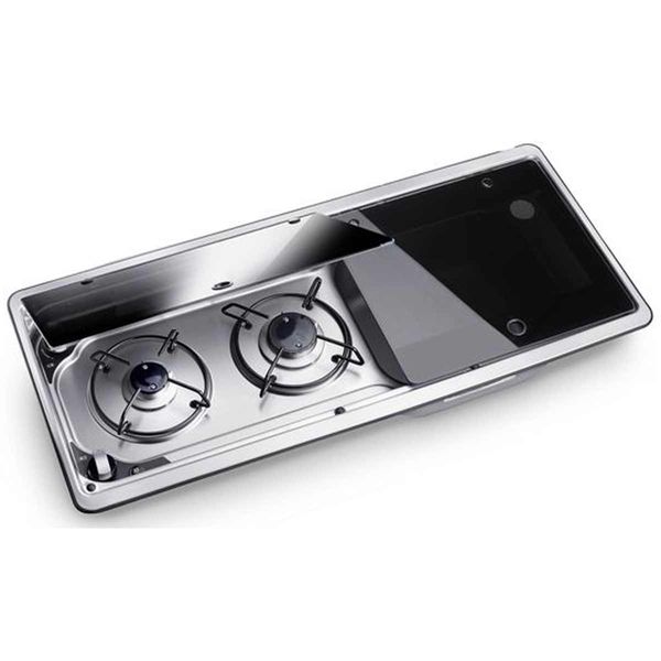Dometic NRX50 Fridge and 9722 Hob/Sink Unit Bundle (Sink on Right) - Suitable For Volkswagen T6