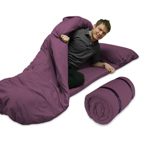 Duvalay Compact Sleeping Bag - Plum 4.5g Tog