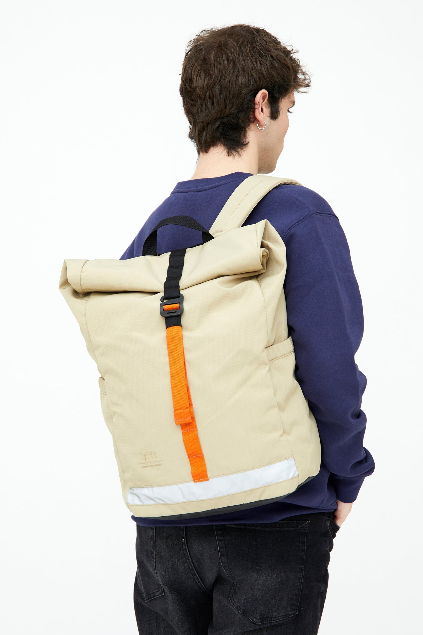 LEFRIK Lars Roll Top Backpack - Vandra Stone Ripstop