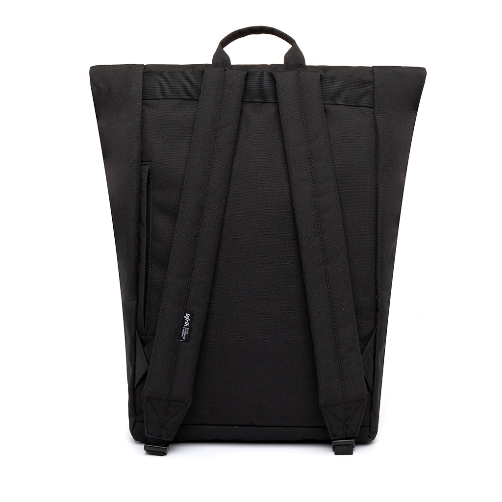 LEFRIK Roll Top Reflective Backpack - Black