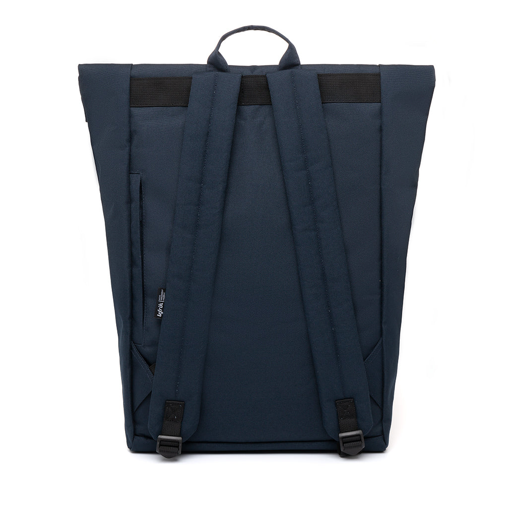 LEFRIK Roll Top Reflective Backpack - Navy