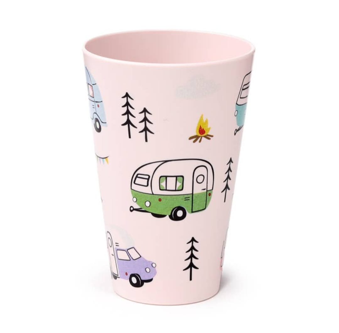 Wildwood Caravan Set of 4 Recycled Rpet Picnic Cups 450ml