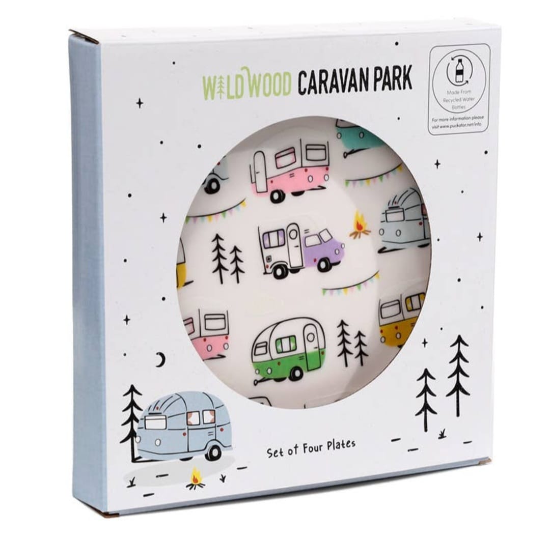 Wildwood Caravan Set of 4 Recycled Rpet Picnic Plates