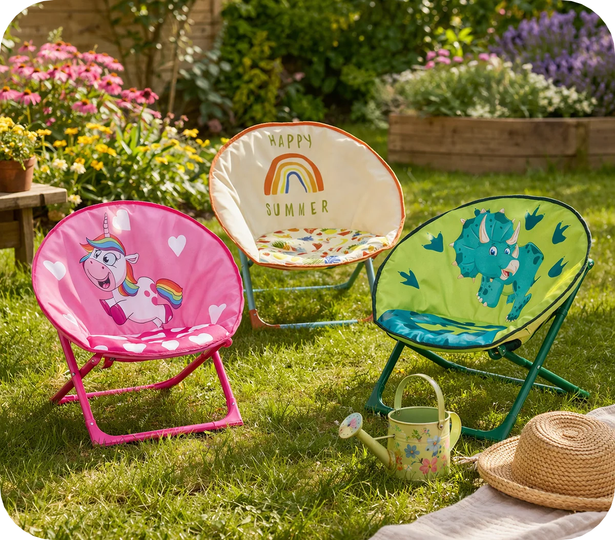 Quest Rainbow Fruits Moon Childs Chair