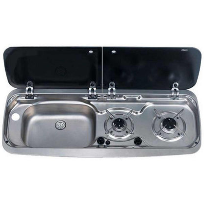 Dometic NRX50 Fridge, 9222 Hob/Sink Unit & Tap Bundle (Sink on Left) - Suitable For	Volkswagen T6
