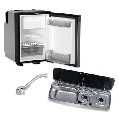 Dometic NRX50 Fridge, 9222 Hob/Sink Unit & Tap Bundle (Sink on Left) - Suitable For	Volkswagen T6